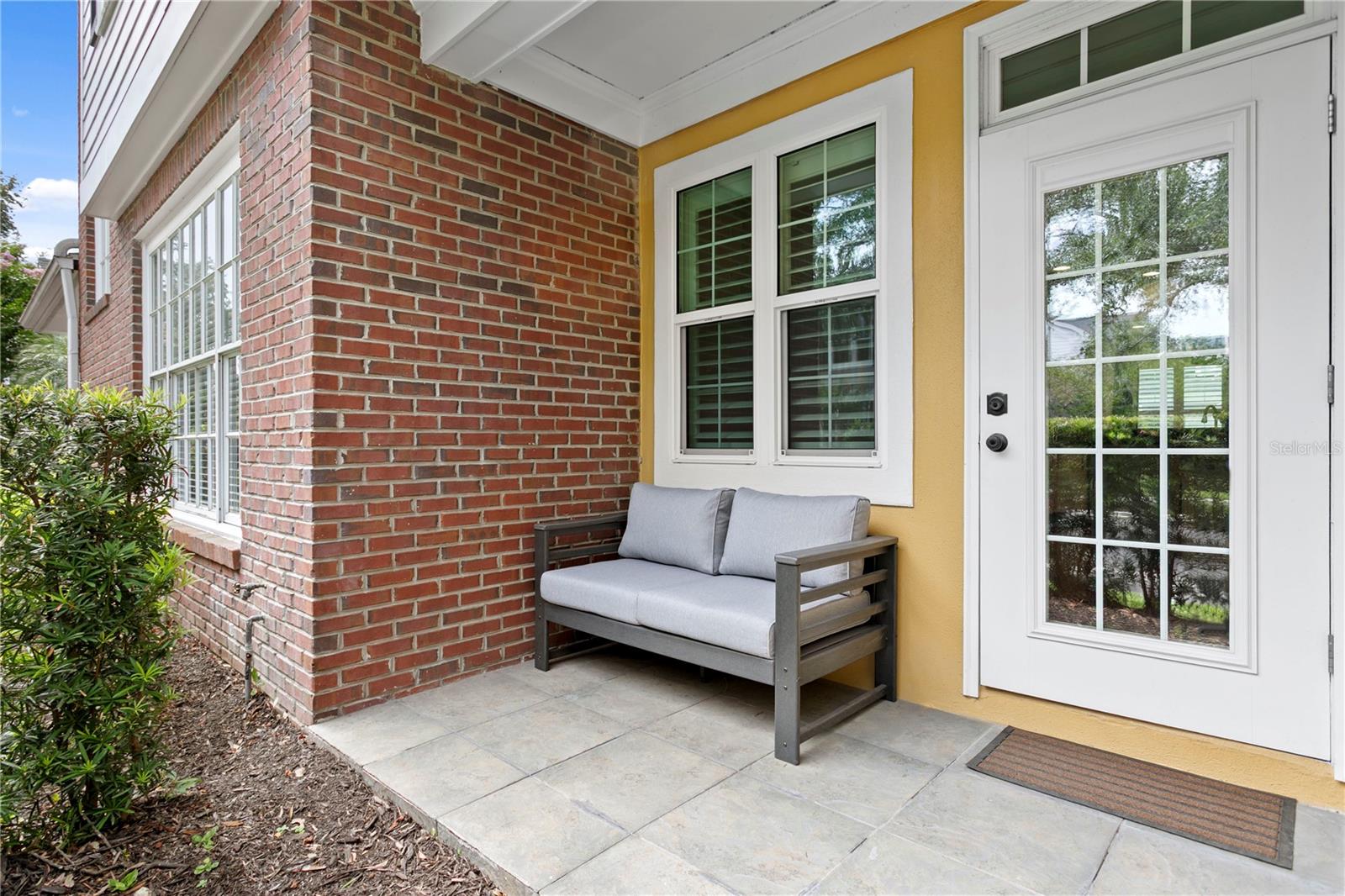 An additional patio space