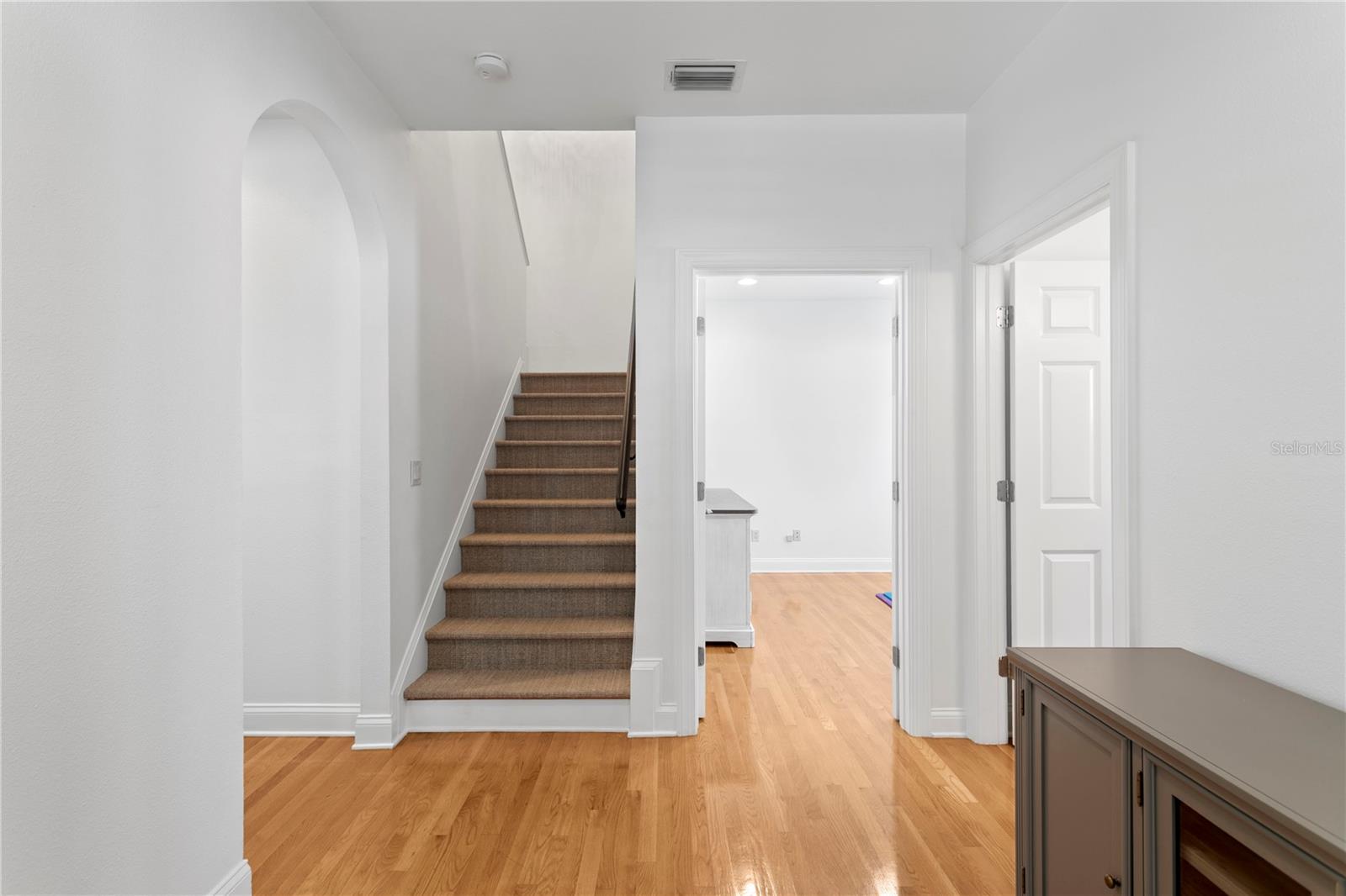 Located upstairs are all four bedrooms