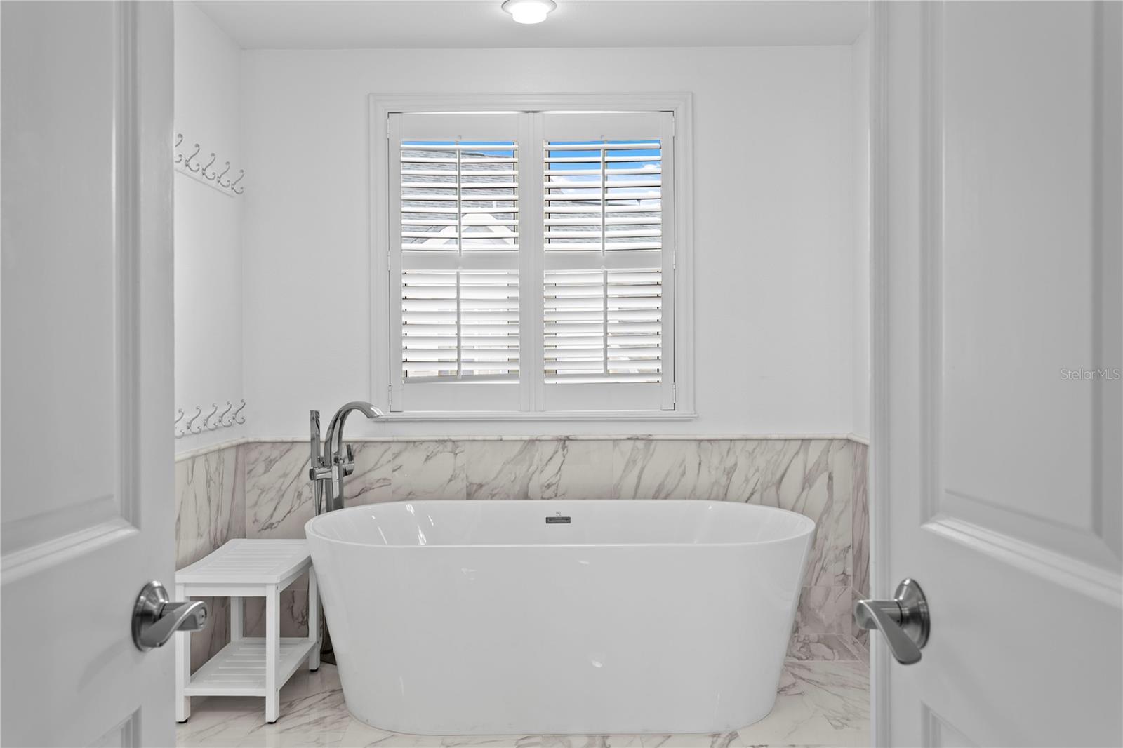 Enjoy a large soaking tub, perfect for relaxing after a long day.