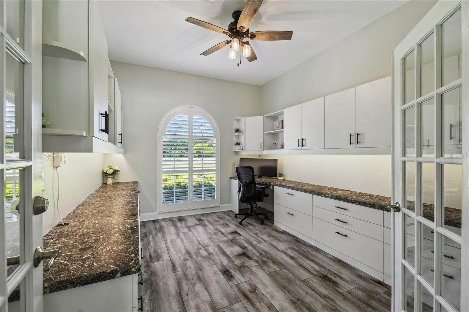 Office at front of the home