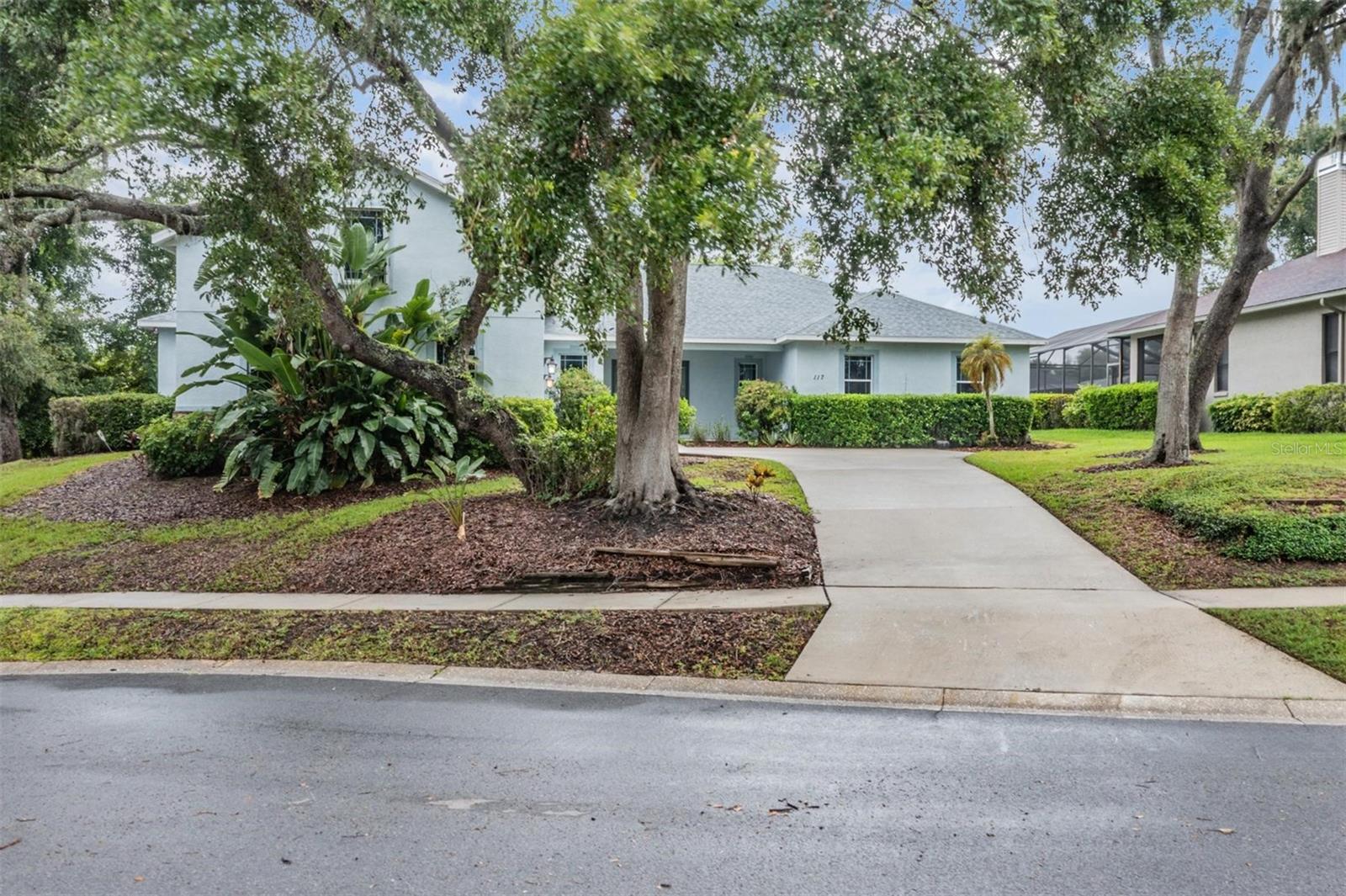 Long driveway on cul de sac