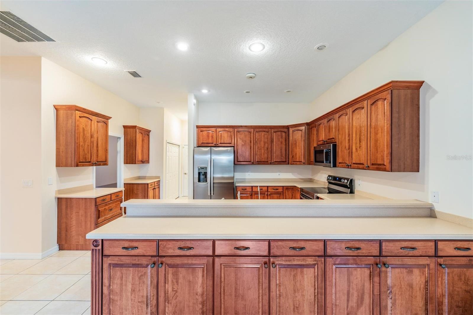 breakfast bar with storage