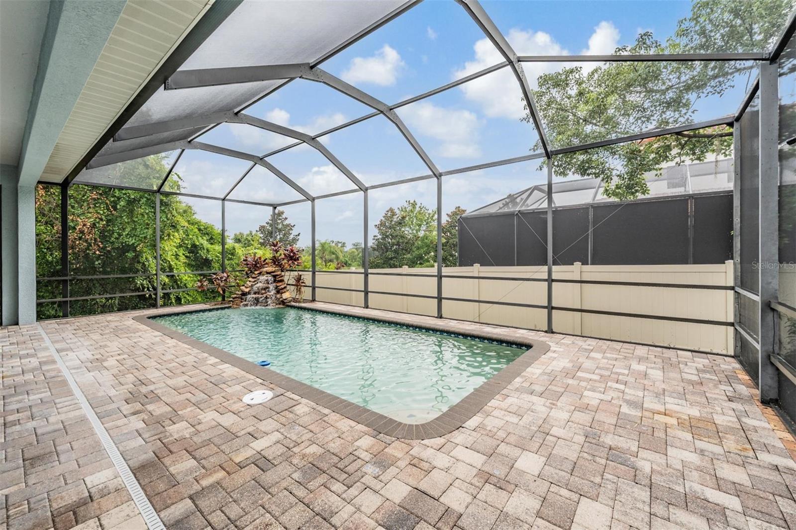pavered patio