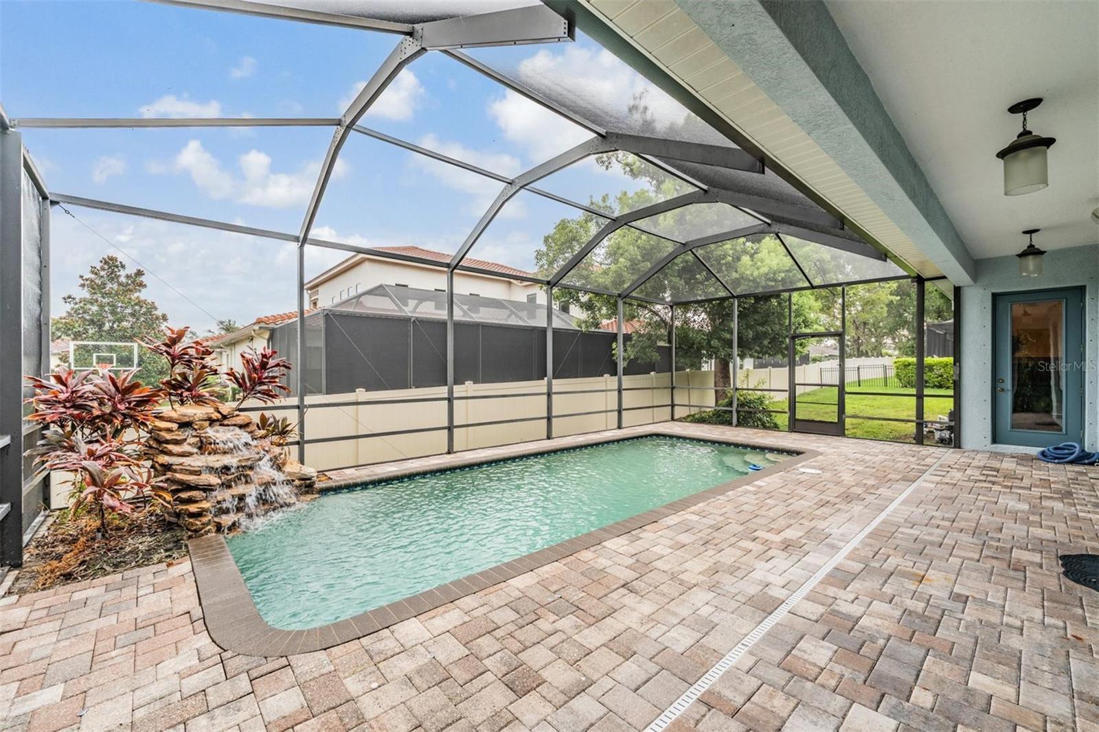 pavered patio