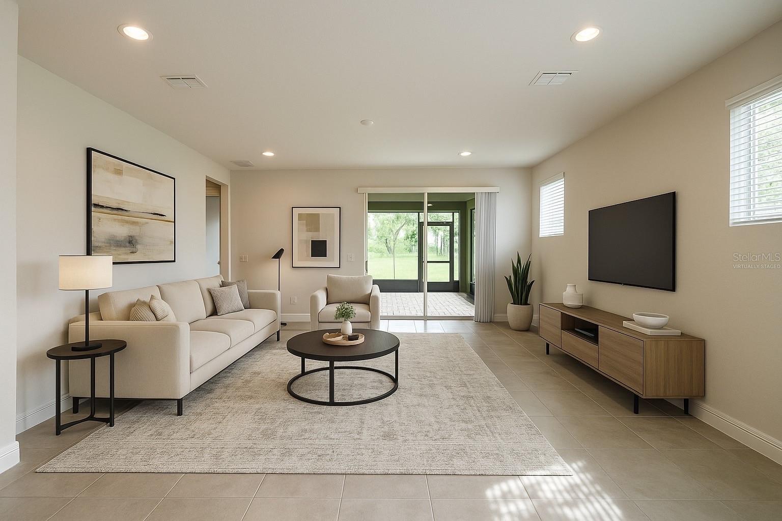 Living room (virtually staged)
