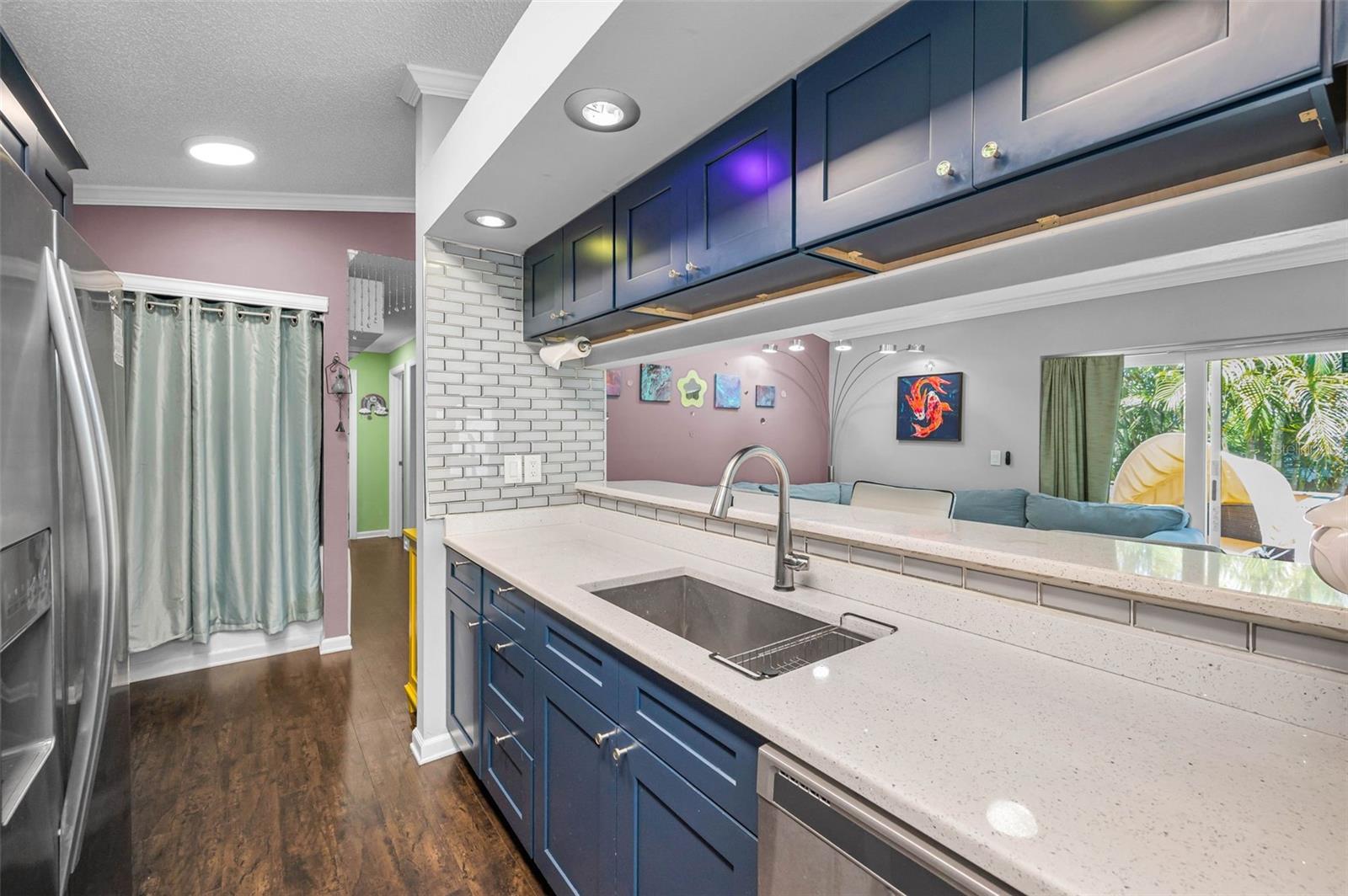 More cabinets and pass thru to Great Room