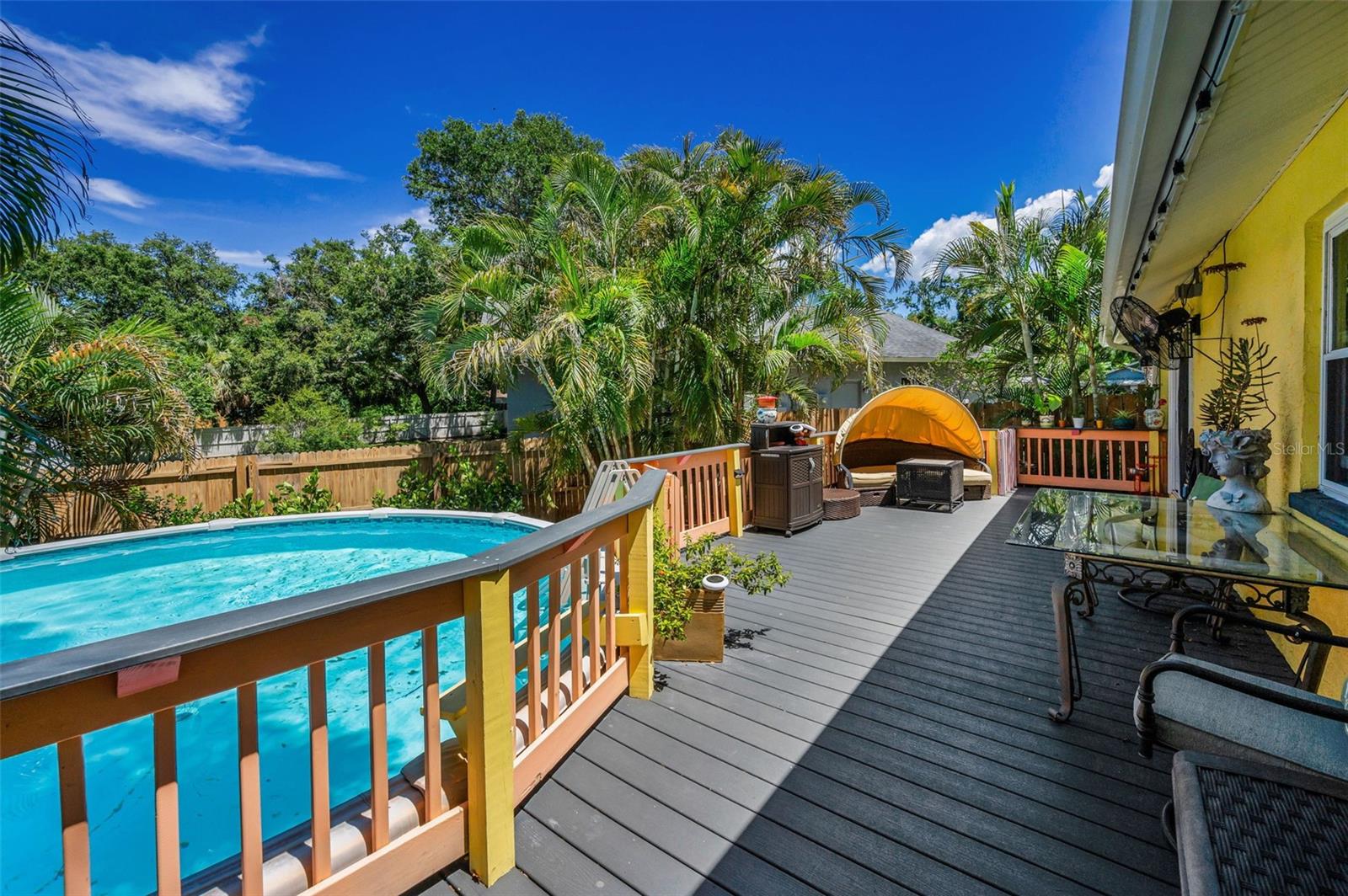 Patio and Pool view