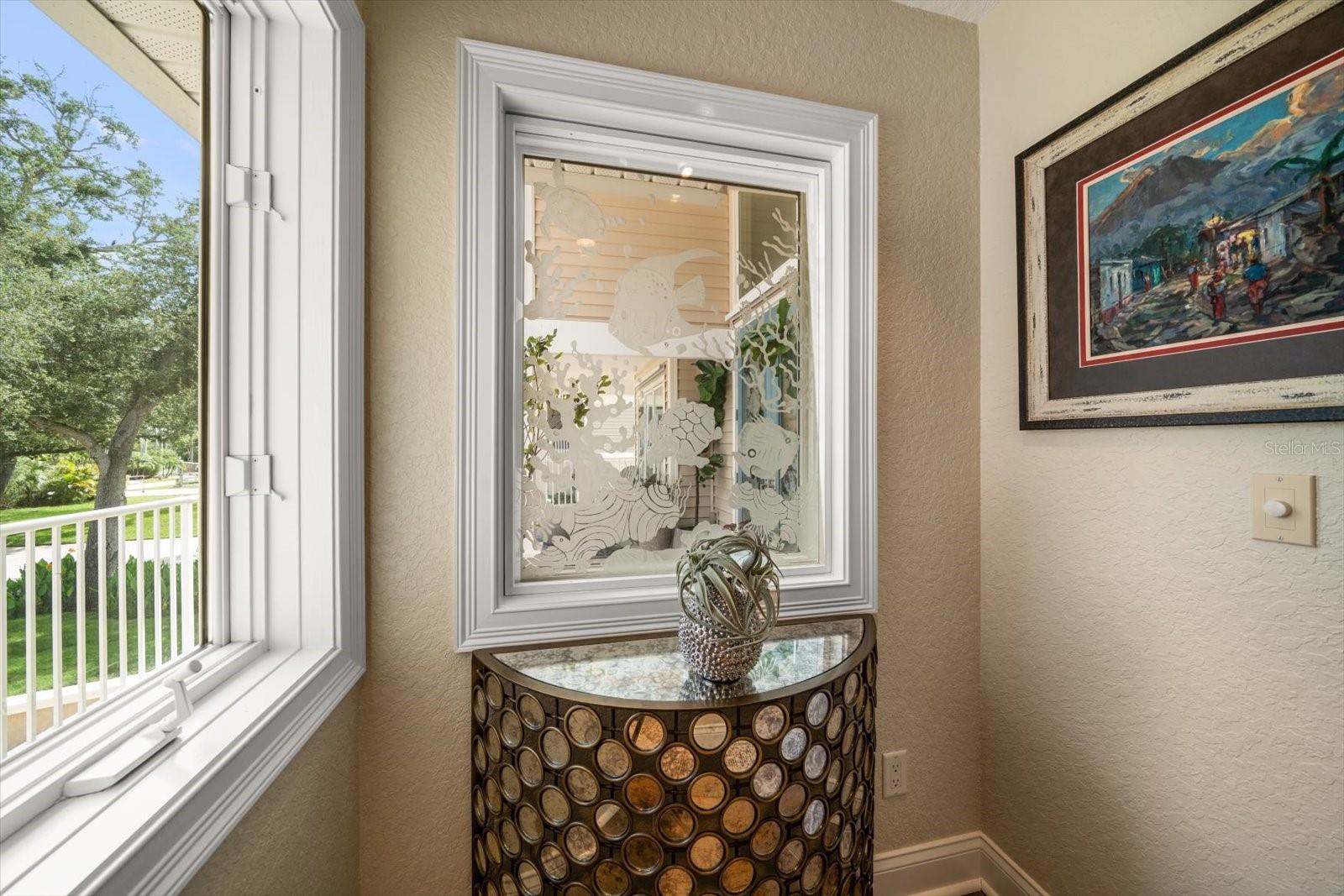 Beautiful Etched Window