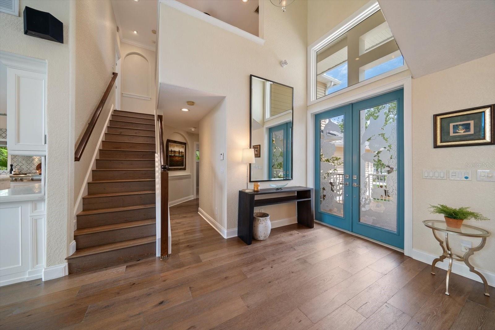 Entryway and Stairway to Master Bedroom