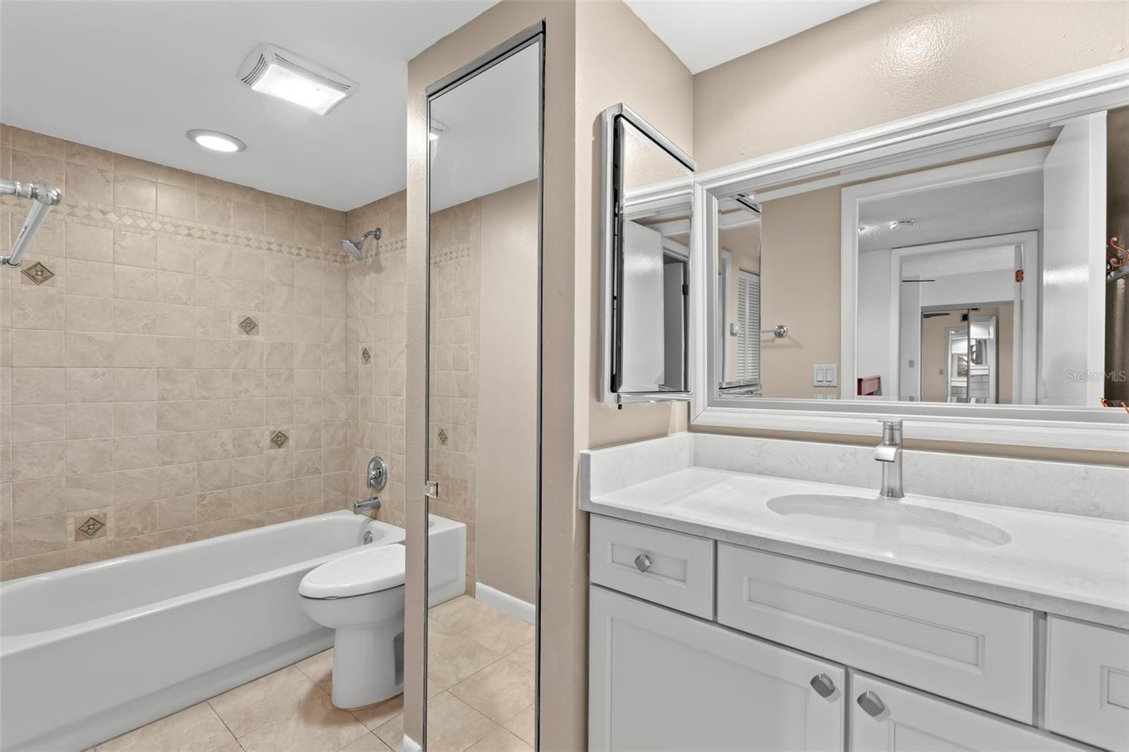 Upstairs guest bathroom