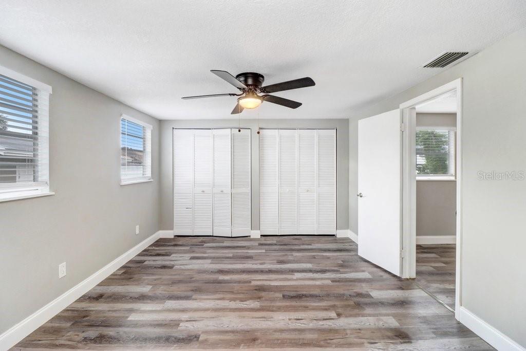 Master Bedroom with Double Closets