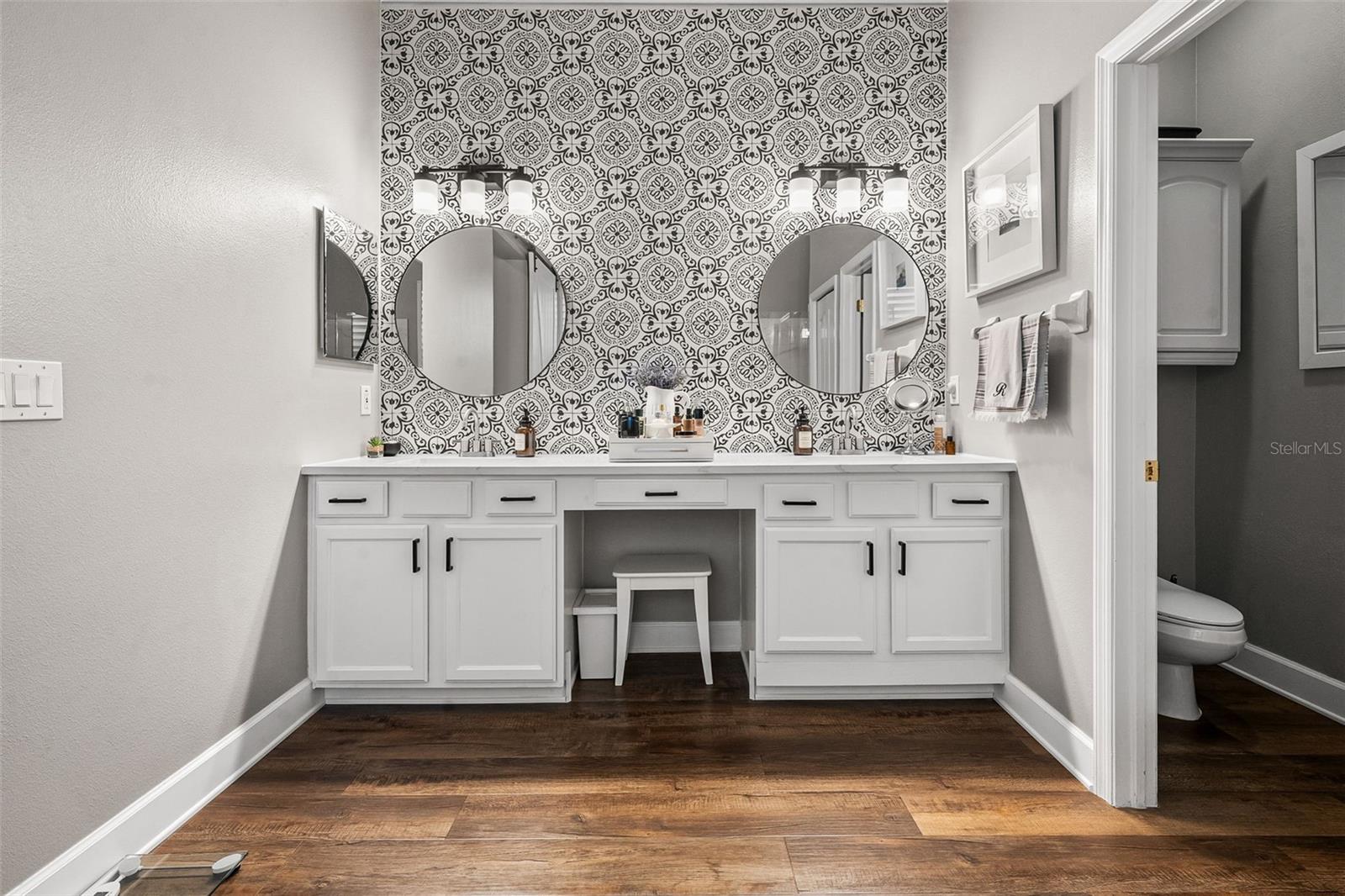 Main bathroom double sink