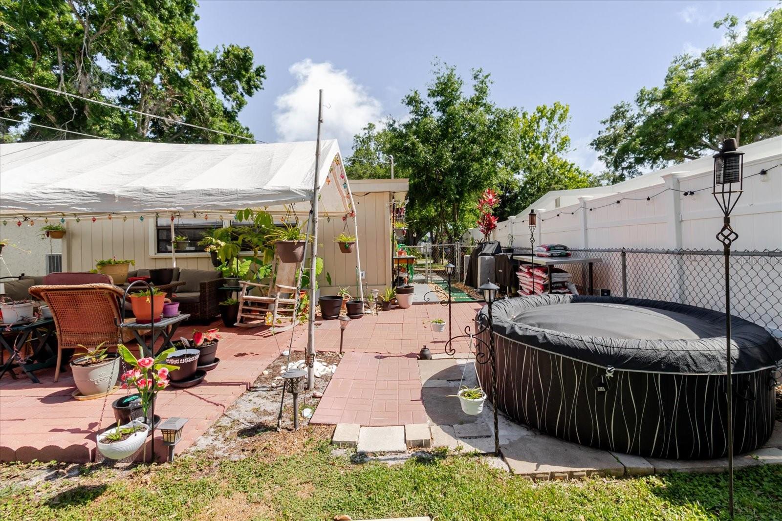 Backyard View Of West Side Of The House