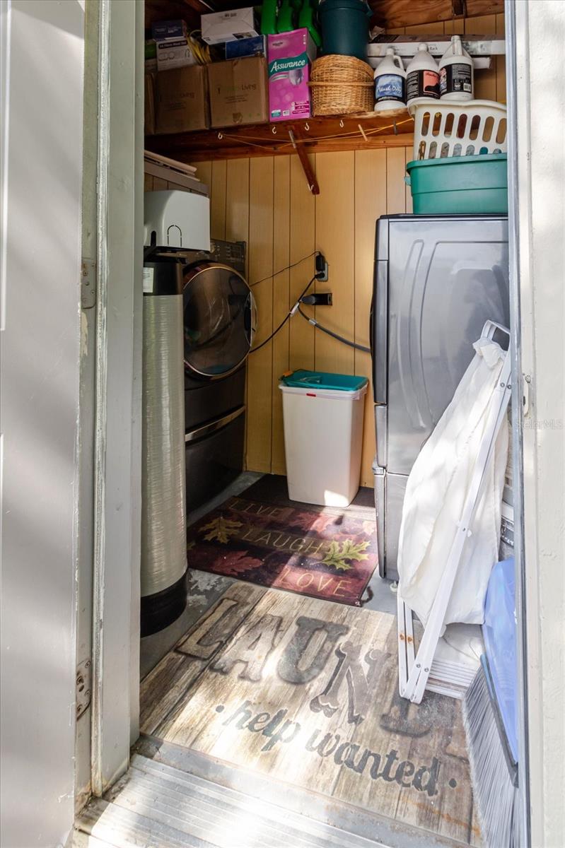 Laundry Closet On West Side of Home