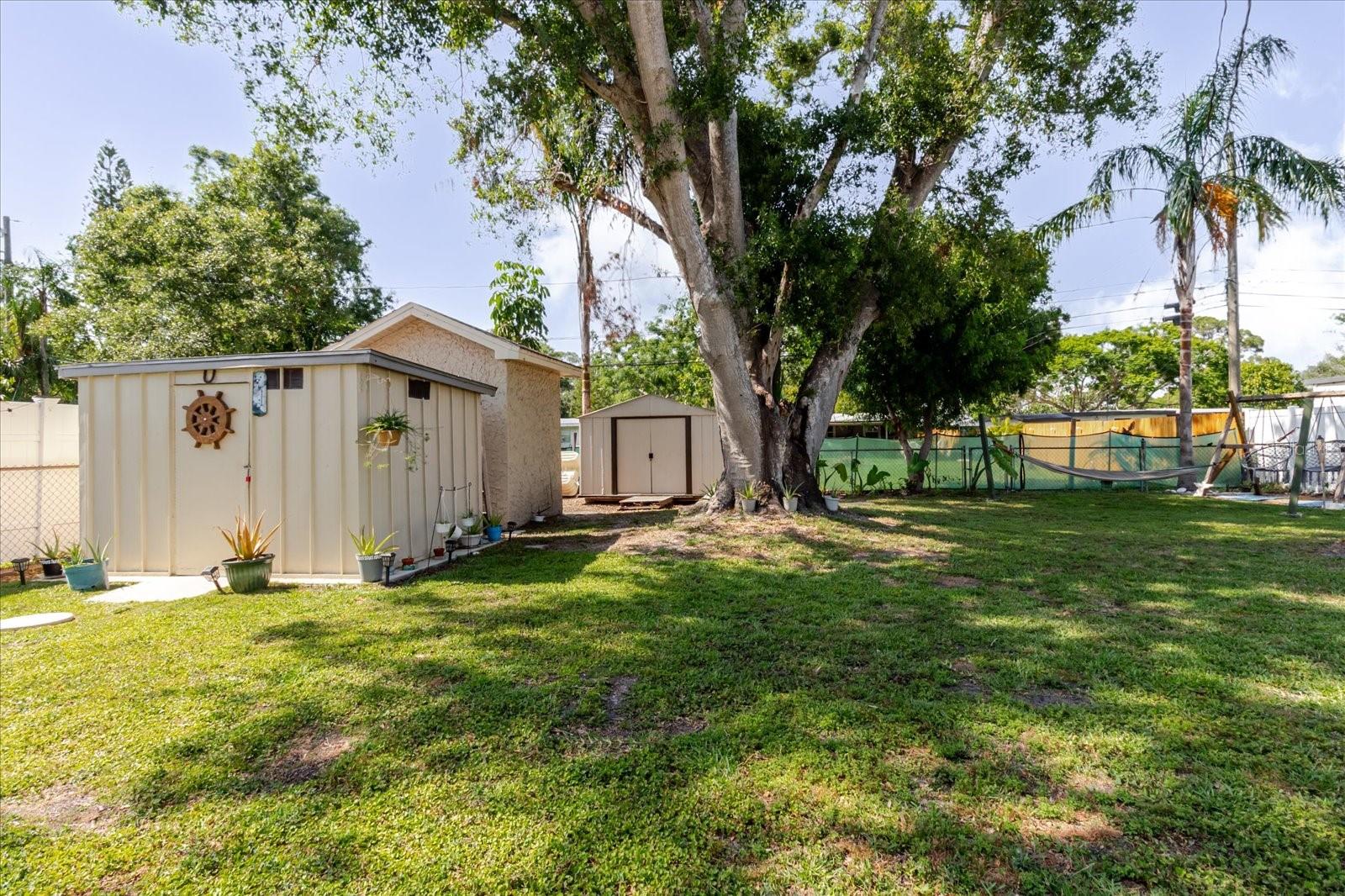 Three Sheds Provide Ample Storage. All Sheds Stay.