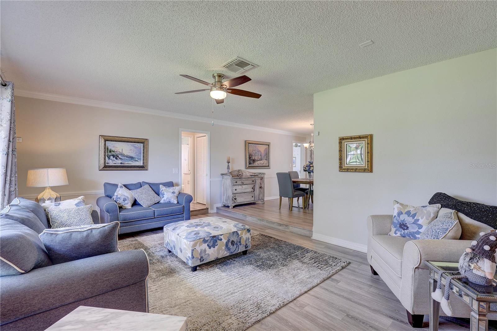 Living room looking to dining room
