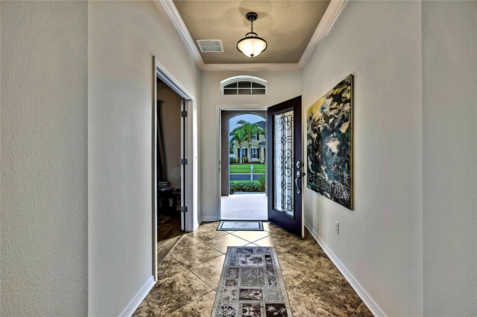 reverse view of front foyer