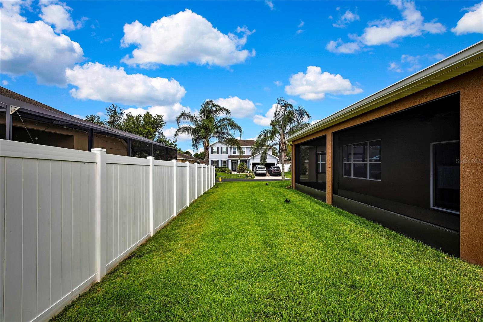 opposite backyard view