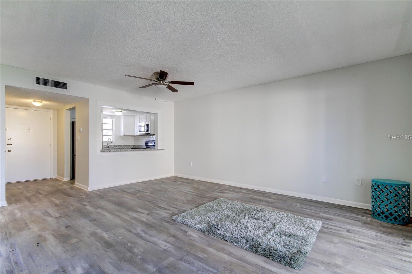 spacious living room