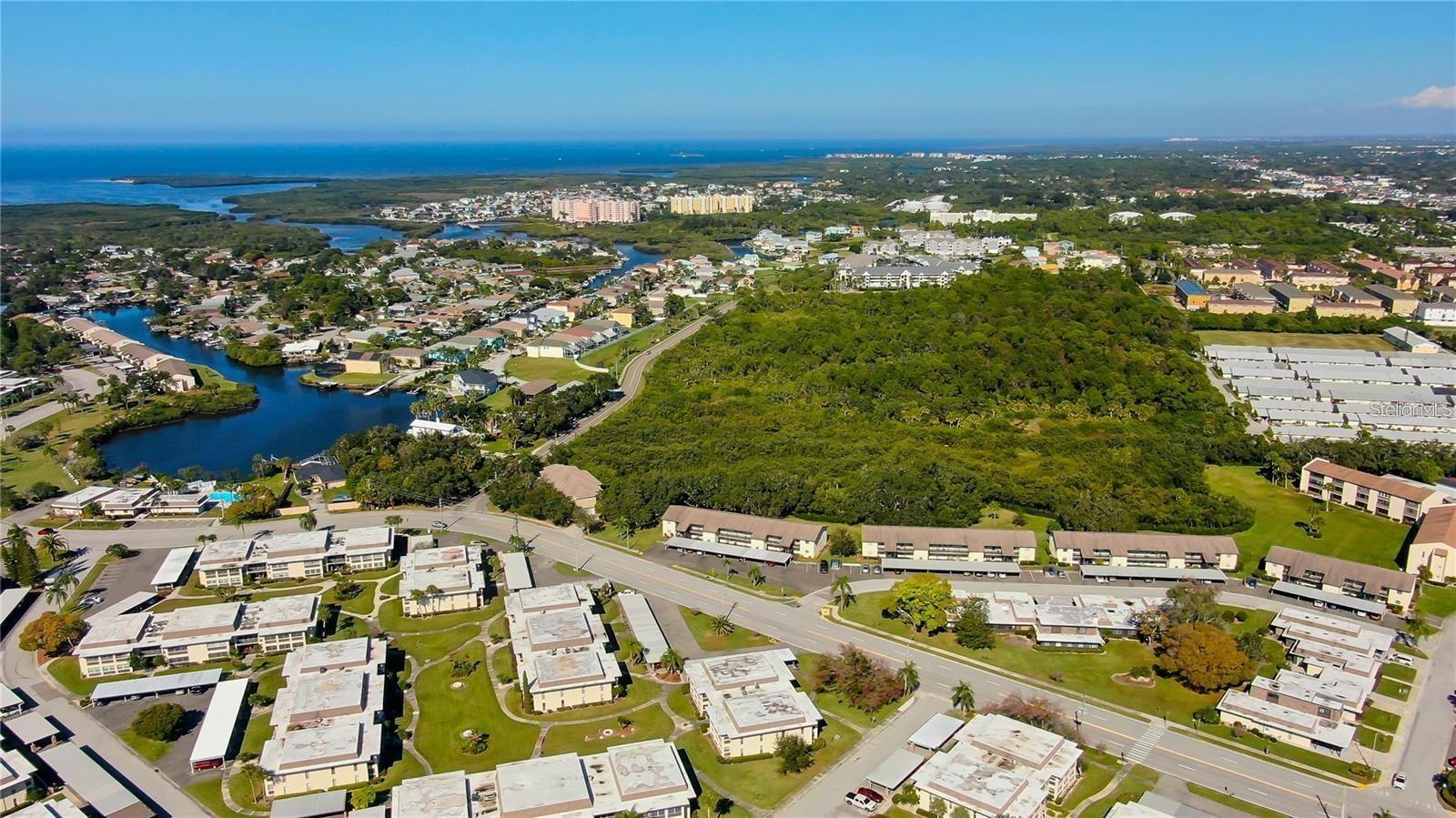 Florida green spaces and water embrace Gulf Harbors
