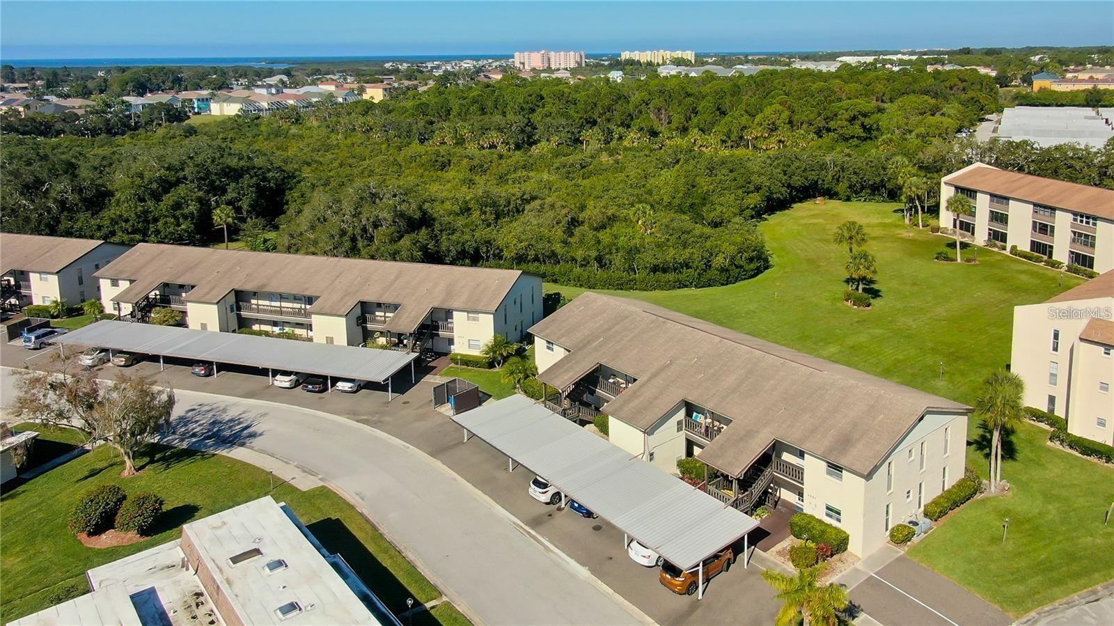 great green space behind unit