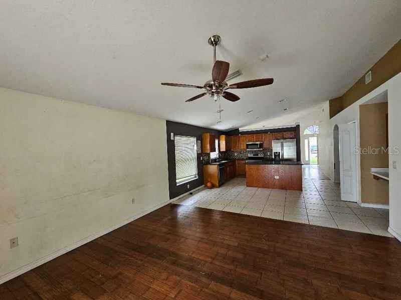 Living room Kitchen