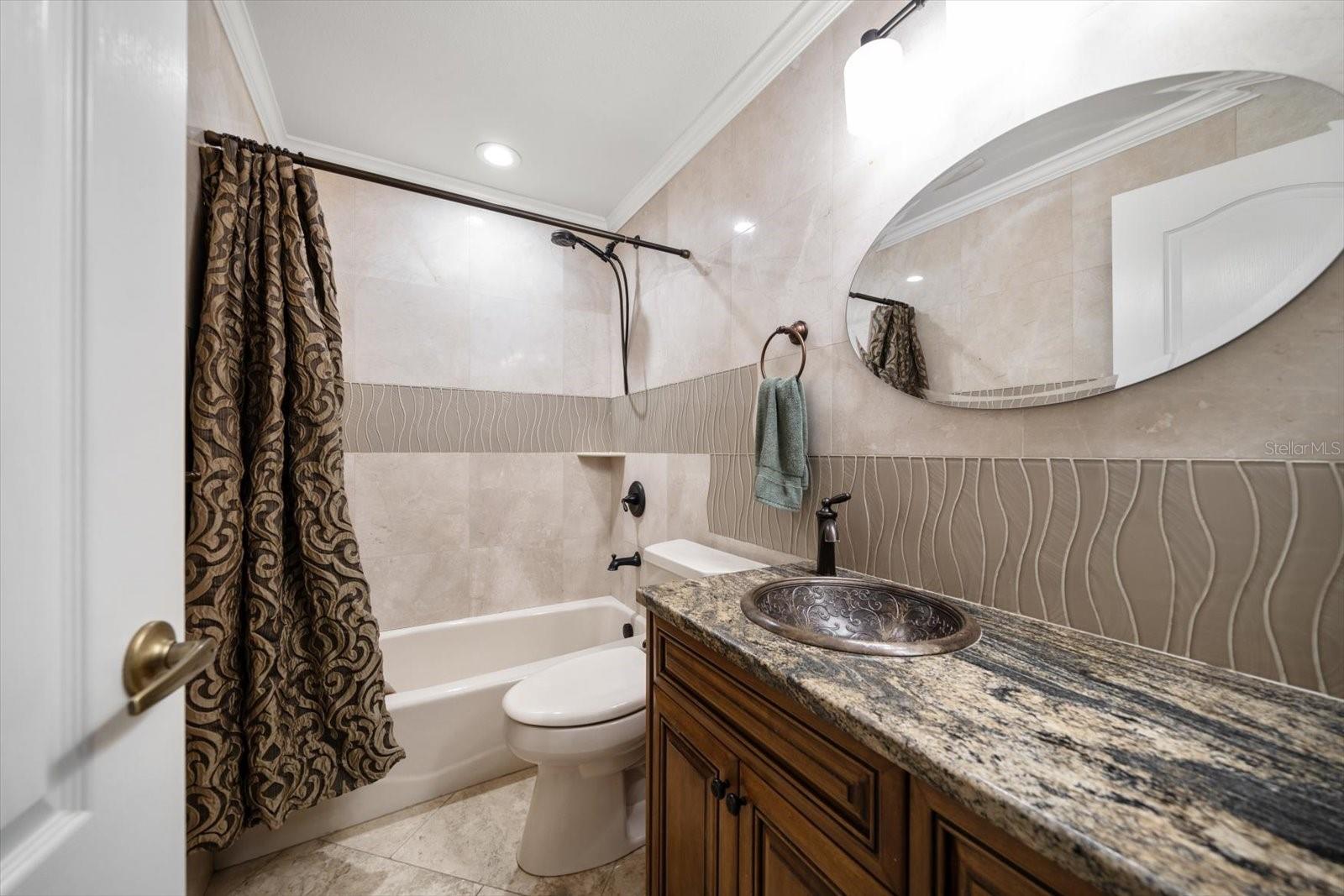 Guest Bathroom - Off Family Room - Between bedroom 2 and 3