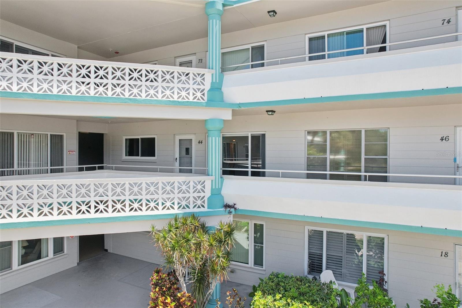 Frontal view of Unit 44