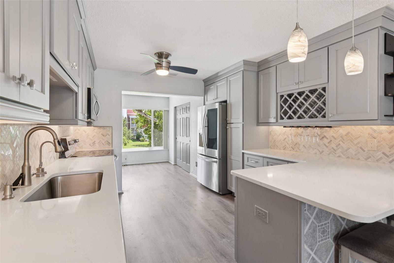 View into the kitchen.