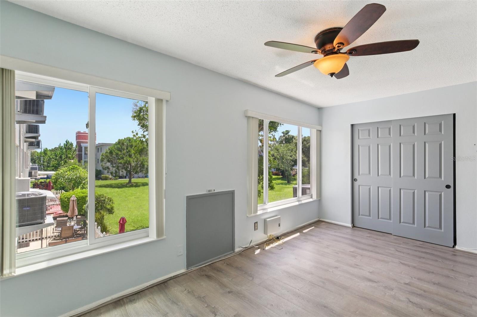 View of the rear of the unit from the dining room area.