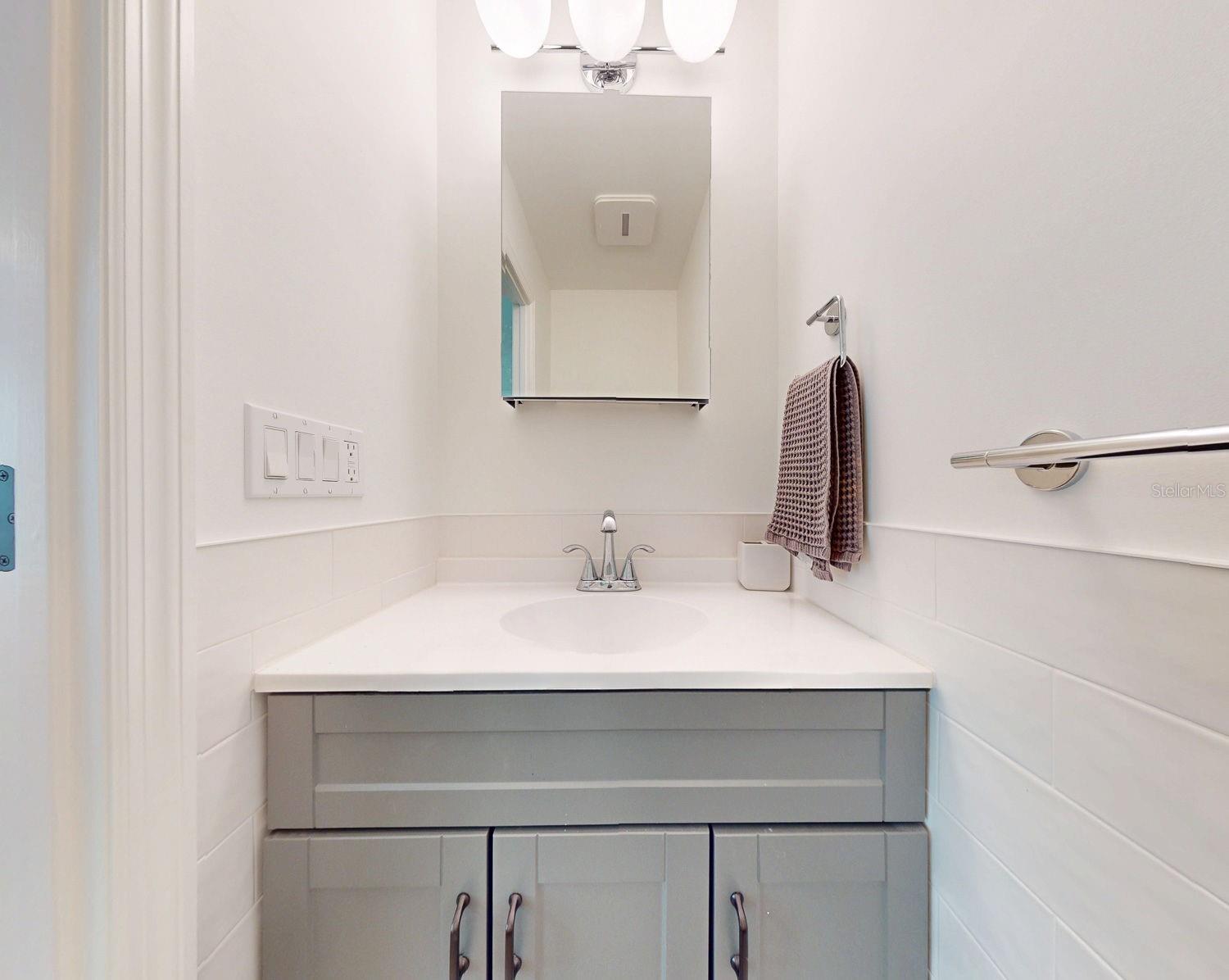 Half bath in master