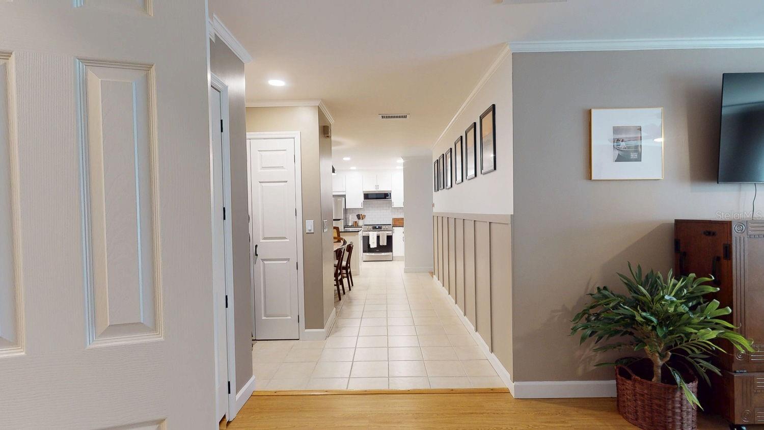 Hallway towards kitchen