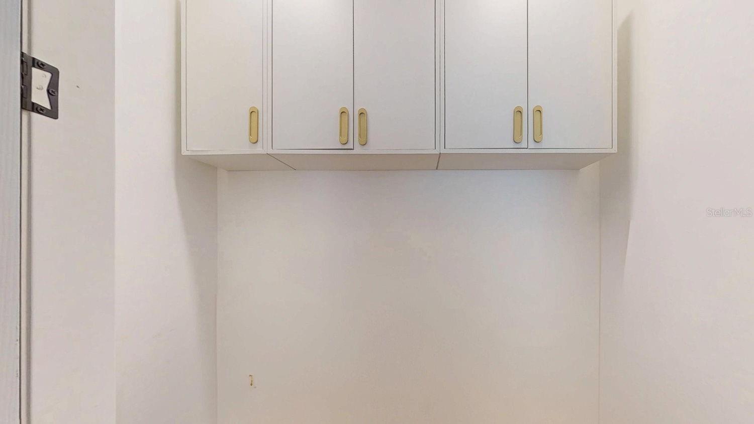 Cabinets in office area