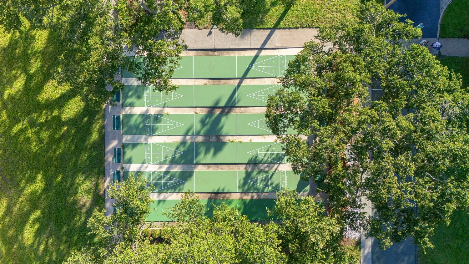 Shuffleboard courts