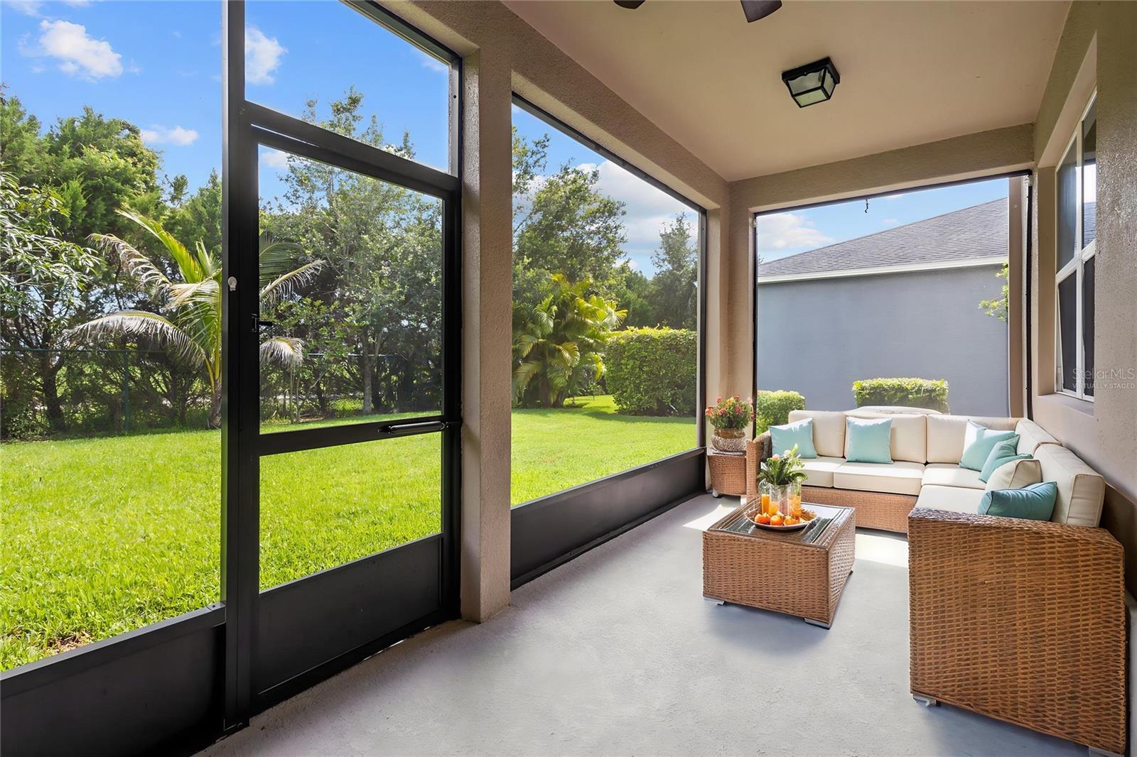 Screen in Lanai Patio - Virtually Staged
