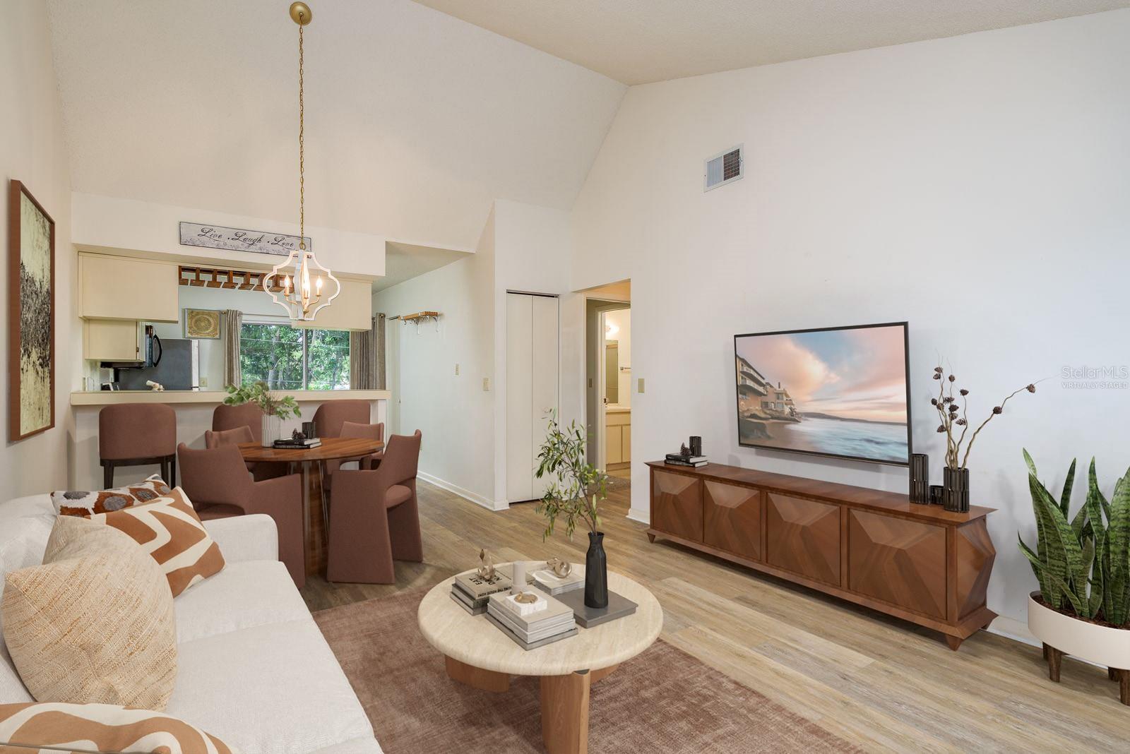 Virtually Staged Living Room
