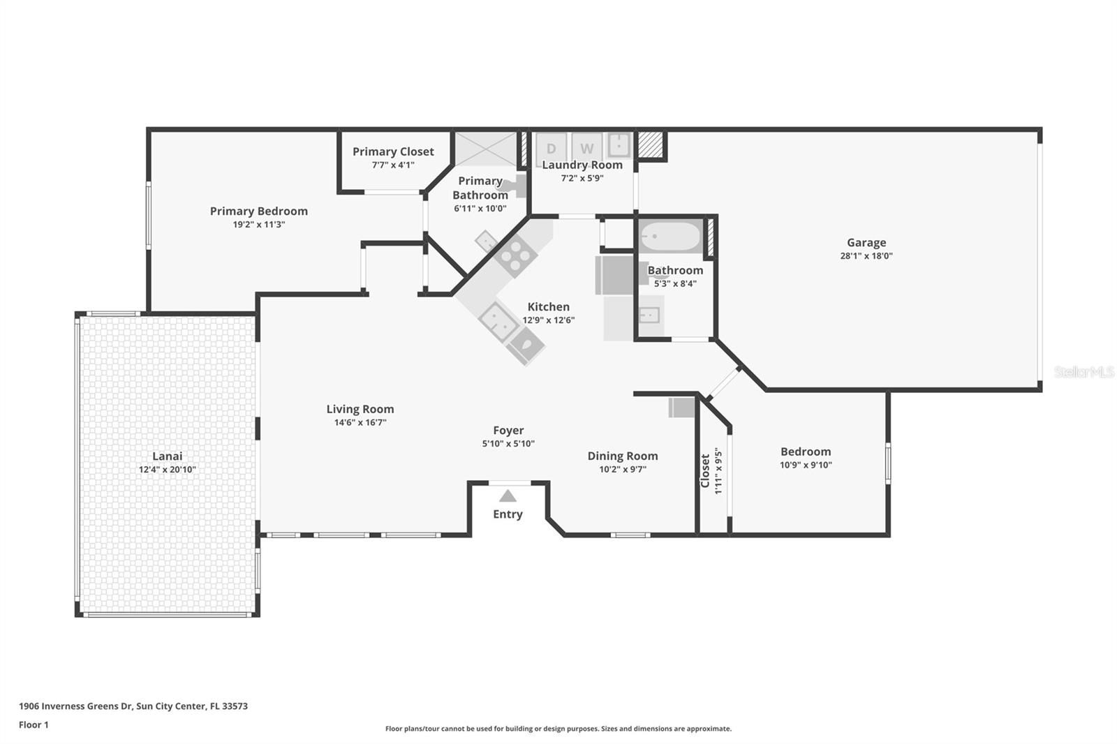 Split floor plan
