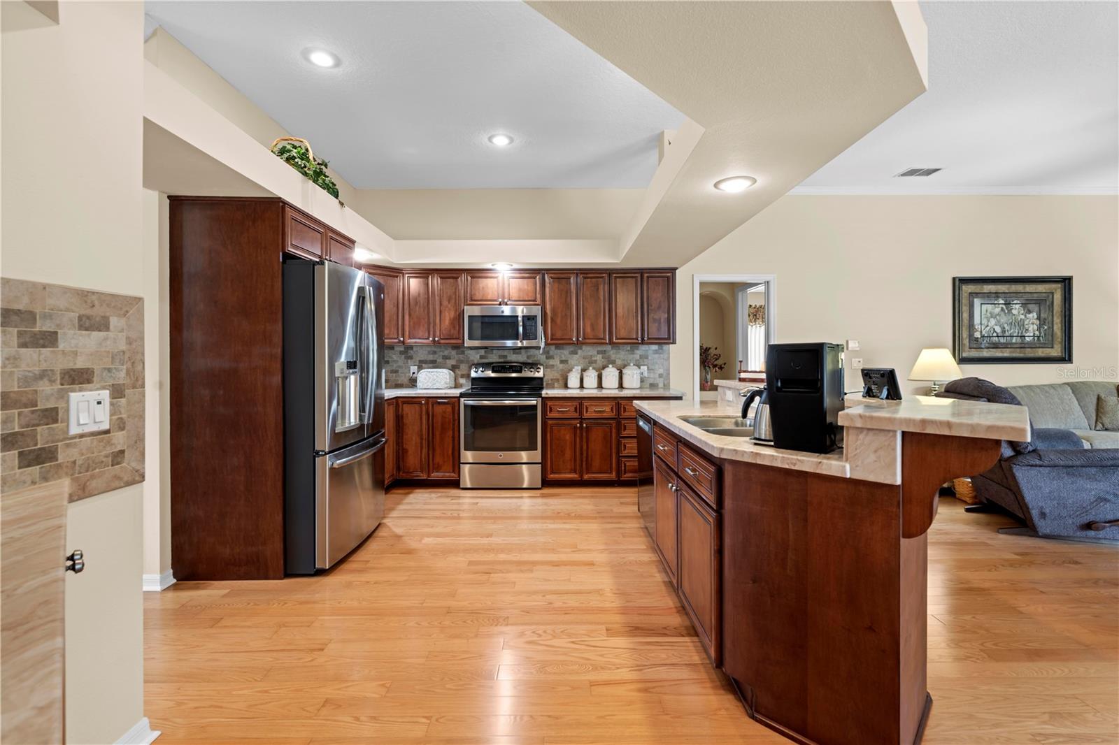 Wood Cabinets & Solid Surface Counters