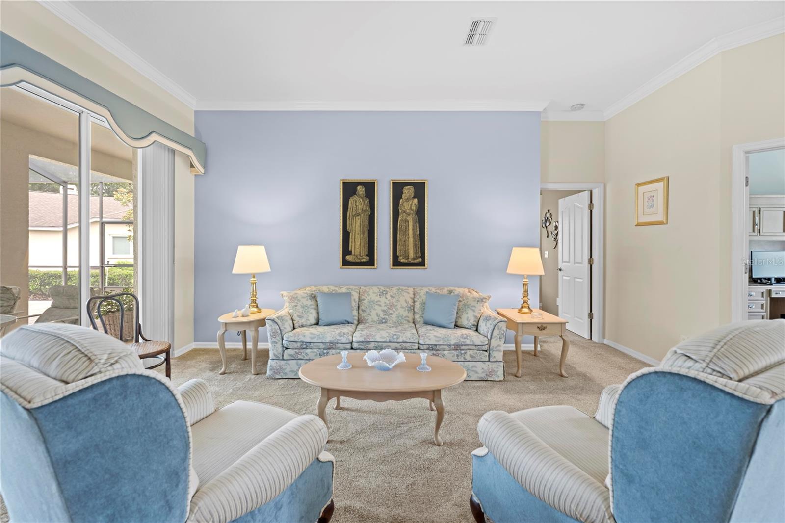 Living Room w/Pool Access