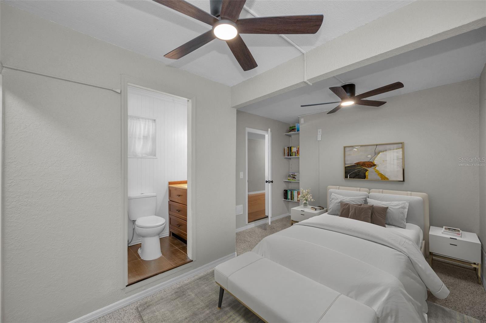 Virtually Staged/Master Bedroom