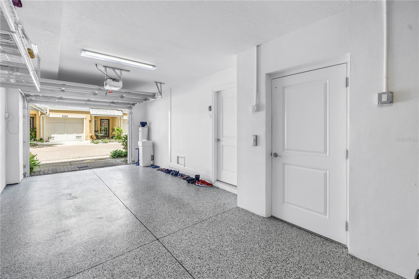 Oversized Tandem Garage with Epoxy Floor