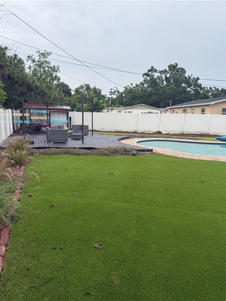 Beautiful backyard