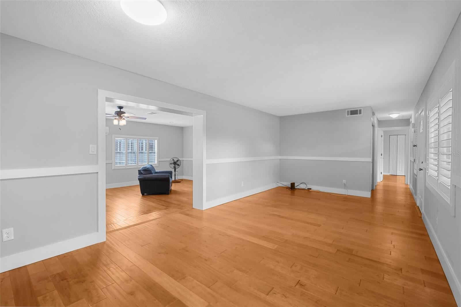 Large main living room open to the kitchen and to the large family room!