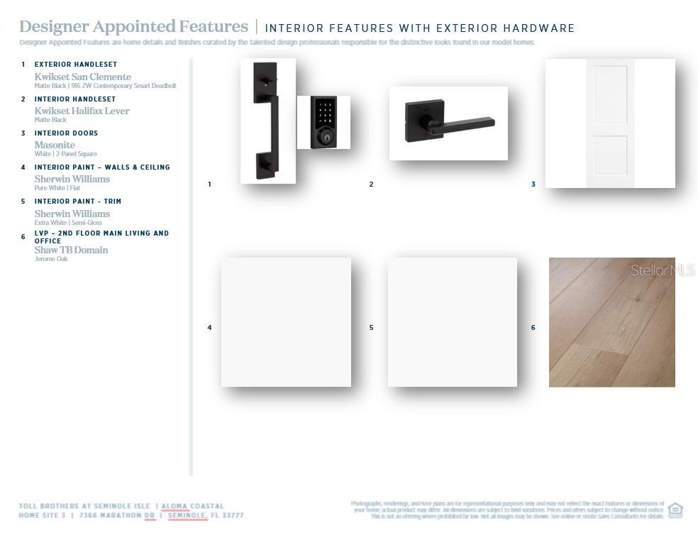 Selected design