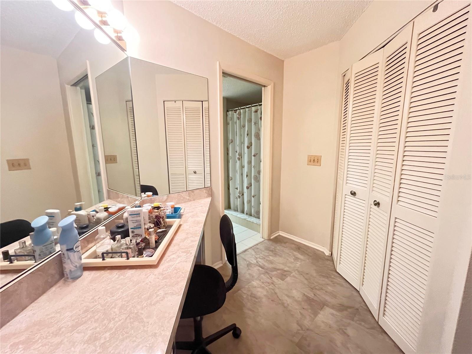 vanity area
