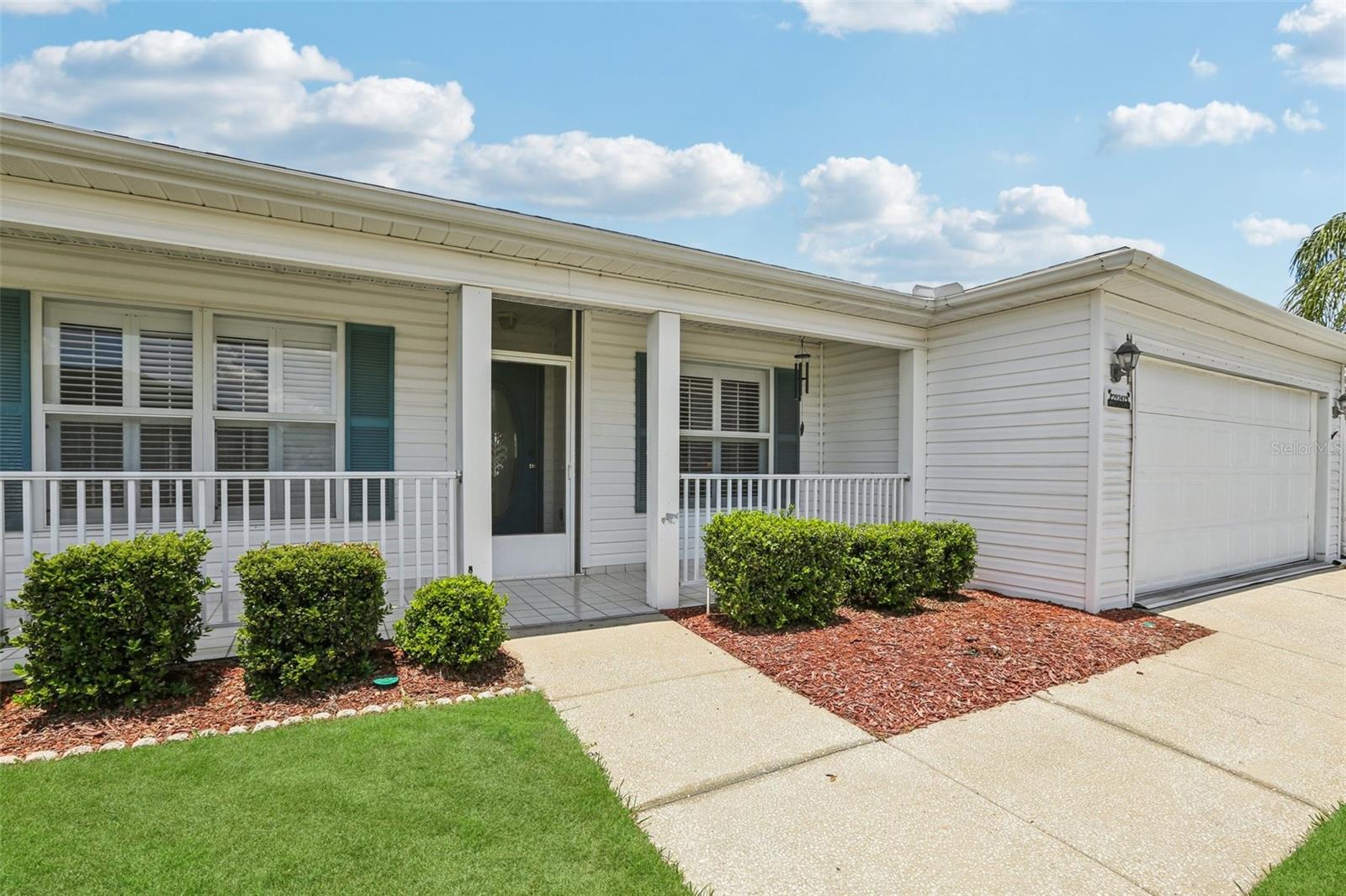 Inviting front porch