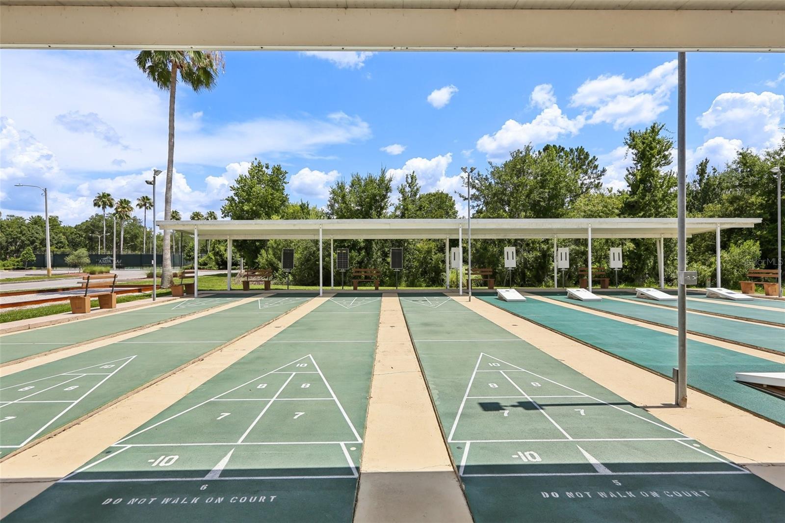 Shuffleboard courts