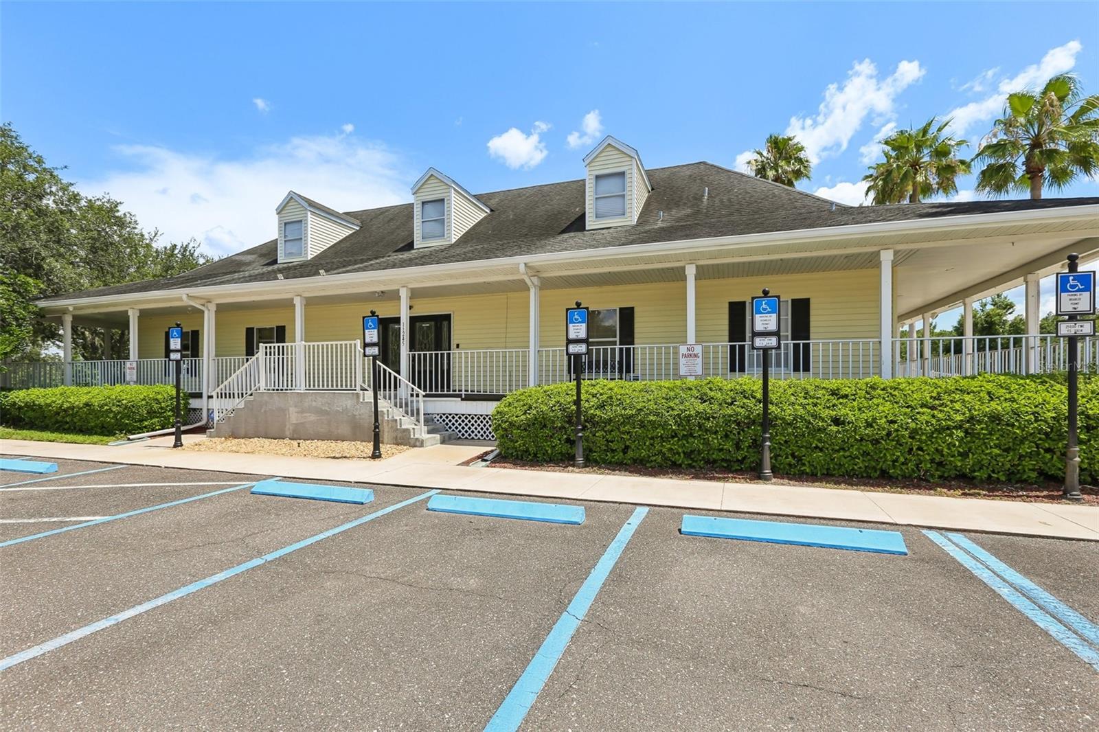 Back of clubhouse