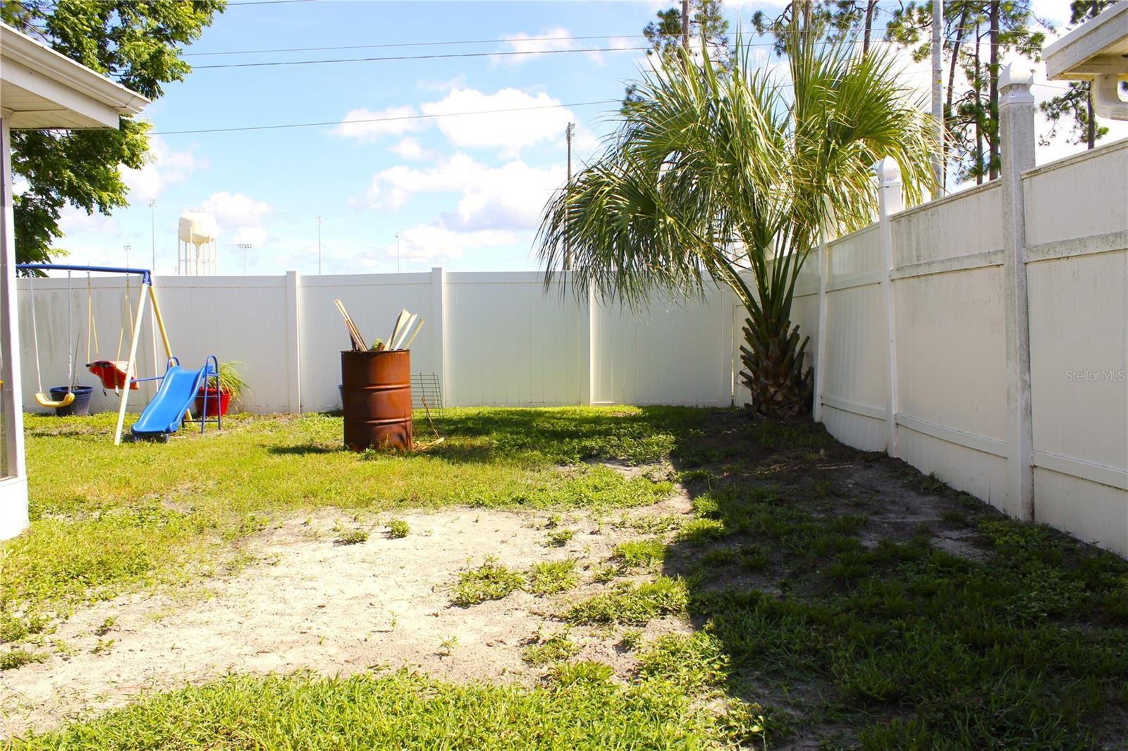 FENCED BACK YARD
