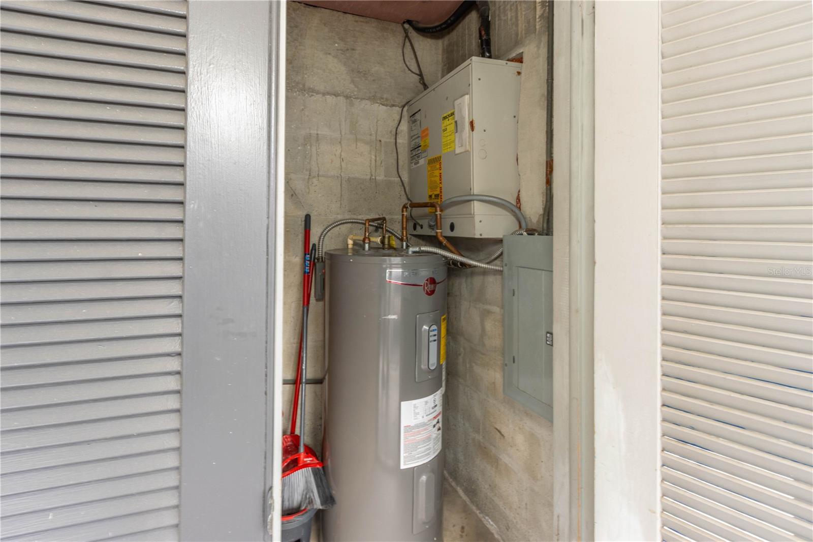 Extra storage just outside the unit